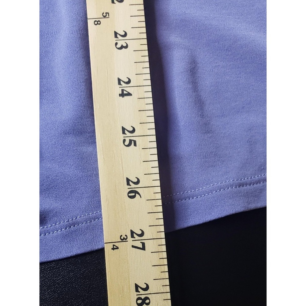 Eileen Fisher Blouse M Purple Pleated Front Silk Blend Casual Flowy Work Minimal - Picture 5 of 5